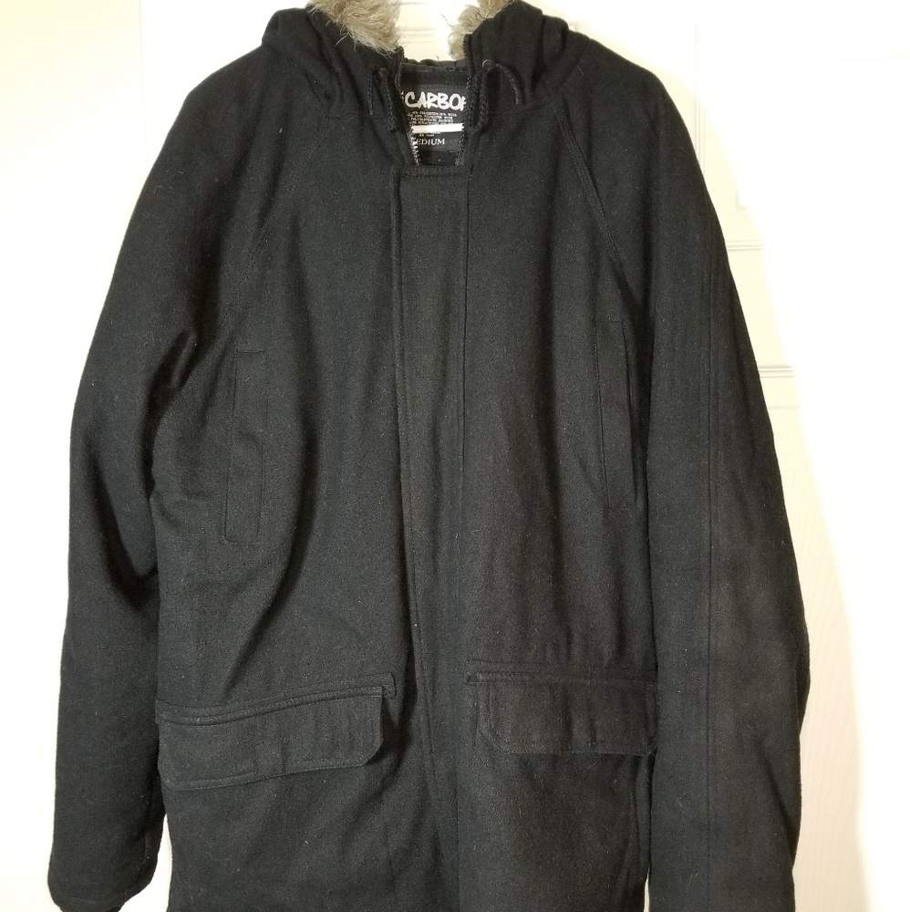 Carbon Faux Fur Jacket